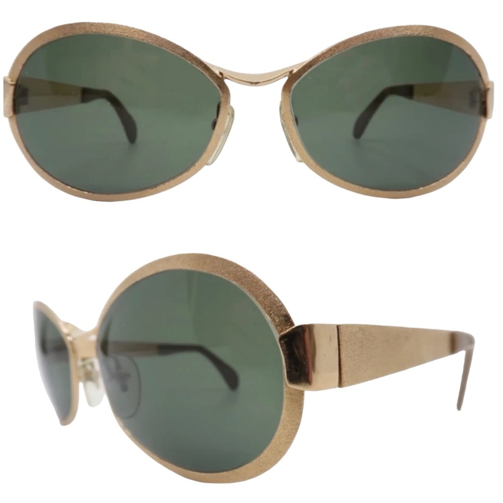 1970s Neostyle Matte Gold Sunglasses, Made in Germany, Unisex